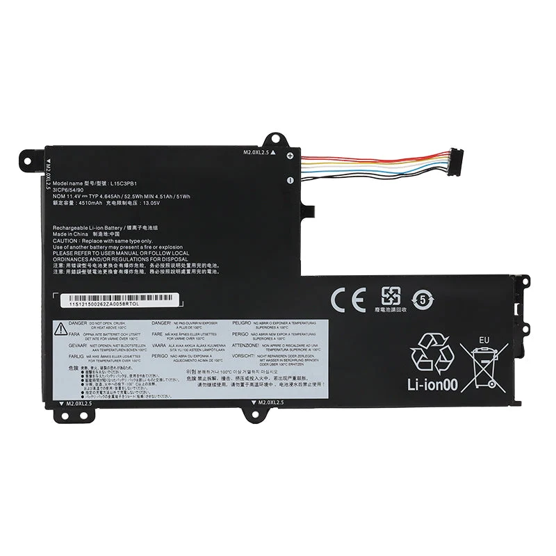 L15M3PB0 L15L3PB0 L15C3PB0 Battery for Lenovo IdeaPad 320S Flex 4 Yoga 510 — 52.5Wh 11.25V
