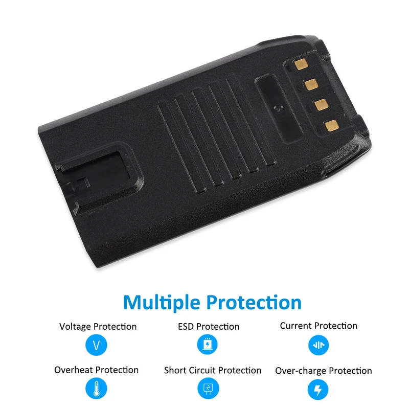 KingSener H1-6000 Li-lon Rechargeable Battery For Runbo H1 H1A H1B H1C 4G LTE Tri-proof 4W DMR PTT Analog Radio Smart Phone and Walkie Talkie