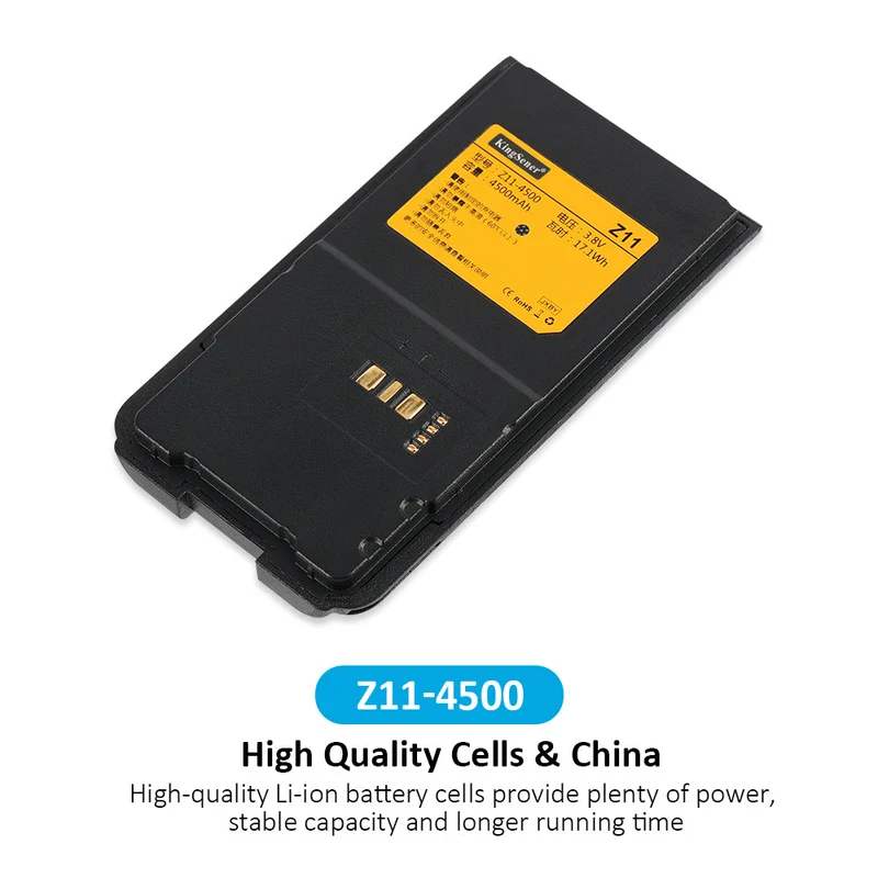 Z11-4500 Li-lon Rechargeable Battery For Runbo K1 VHF UHF DMR Digital Radio 4G LTE Smart phone and Walkie Talkie | KingSener
