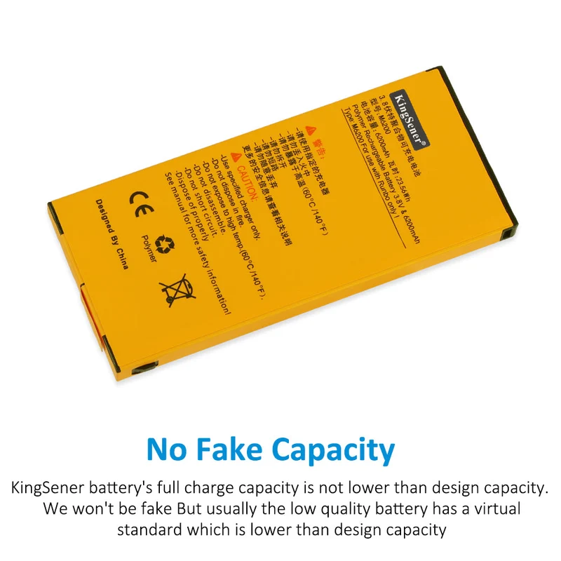 M6200 Li-lon Rechargeable Battery For Runbo M1 DMR Waterproof 4G Zello PTT Smart phone and Walkie Talkie | KingSener