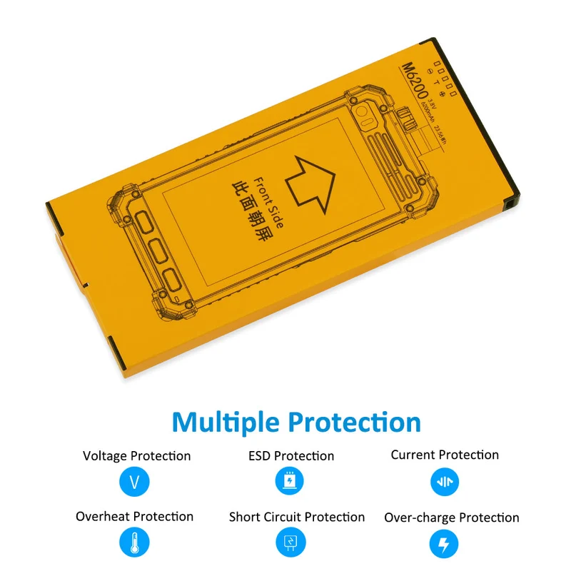 M6200 Li-lon Rechargeable Battery For Runbo M1 DMR Waterproof 4G Zello PTT Smart phone and Walkie Talkie | KingSener