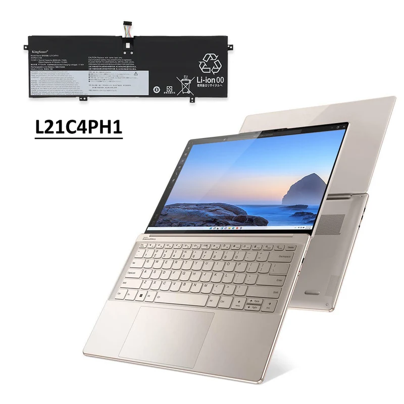 L21C4PH1 Laptop Battery for Lenovo Yoga Slim 9-14IAP7 82T0 / Slim 9-14IAP7 82T1 Series L21M4PH1 L21L4PH1 L21D4PH1 L21B4PH1 5B11F35906 | KingSener