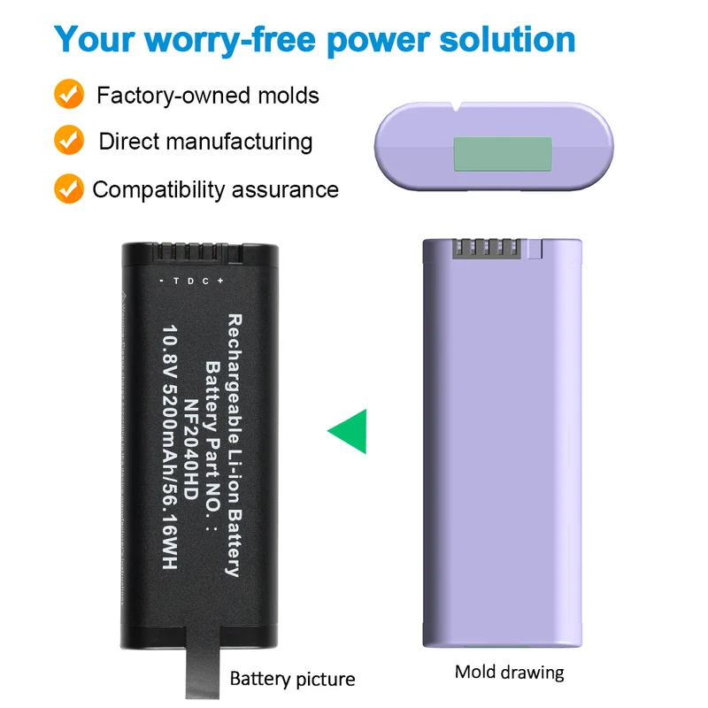 Battery For TY 3CGR18650D-2 N9330B-BCG N9330B-BAT SM206