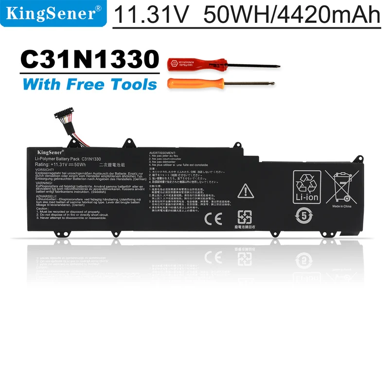 C31N1330 Laptop Battery For ASUS ZenBook UX32LA UX32LN UX32LN-R4053H 0B200-00070200 | KingSener
