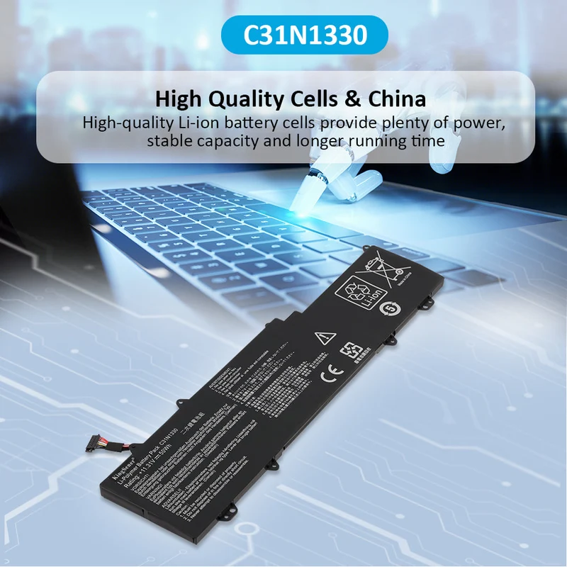 C31N1330 Laptop Battery For ASUS ZenBook UX32LA UX32LN UX32LN-R4053H 0B200-00070200 | KingSener