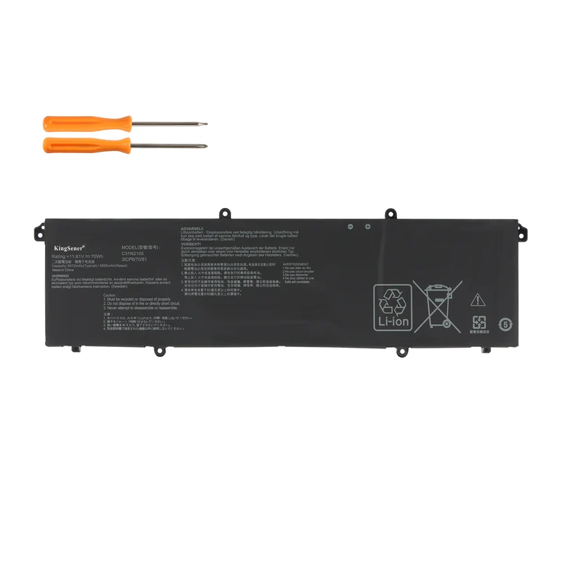 C31N2105 Laptop Battery For Asus VivoBook S 14 OLED K3402ZA M3402QA TN3402QA S 15 K3502ZA M3502QA 14X X1403ZA UX3404VA 15X M1503IA | KingSener
