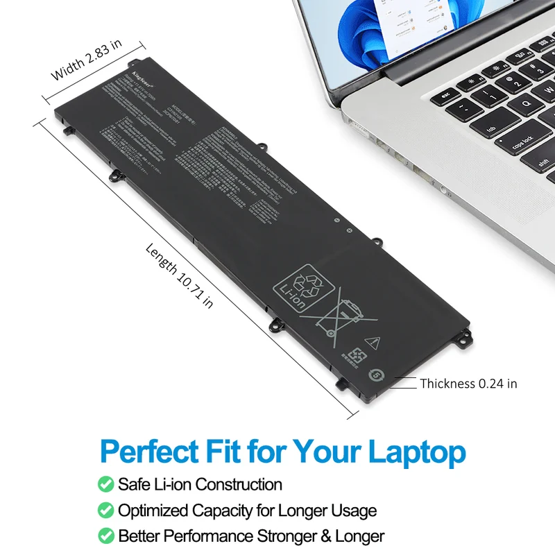 C31N2105 Laptop Battery For Asus VivoBook S 14 OLED K3402ZA M3402QA TN3402QA S 15 K3502ZA M3502QA 14X X1403ZA UX3404VA 15X M1503IA | KingSener