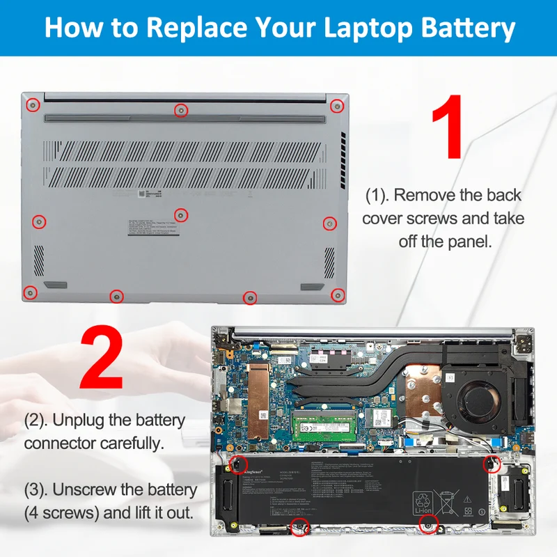 C31N2105 Laptop Battery For Asus VivoBook S 14 OLED K3402ZA M3402QA TN3402QA S 15 K3502ZA M3502QA 14X X1403ZA UX3404VA 15X M1503IA | KingSener