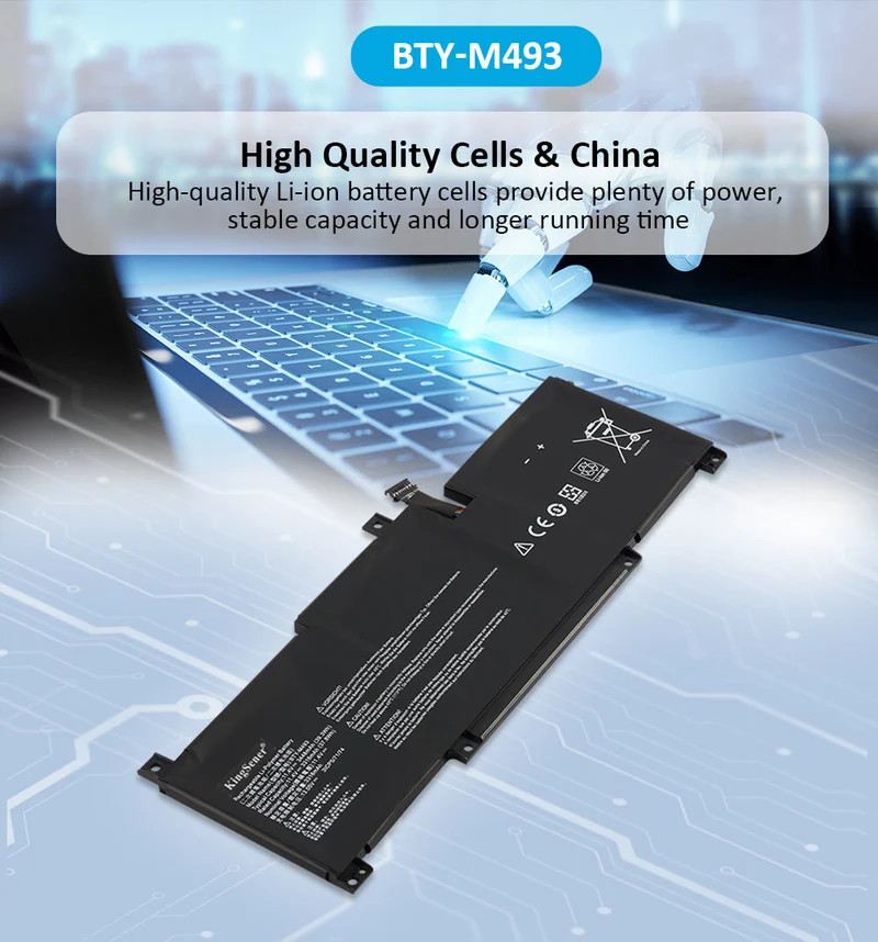 BTY-M493 Laptop Battery for MSI Prestige 14 i7-10710U MS-14C1 MS-14D1 A10RAS A10M A10SC A10SC-009 B10MW B10MW-017US Summit E14 A11SCS Series | KingSener