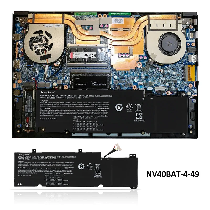 NV40BAT-4-49 Laptop battery For Thunderobot Iger S1 For Schenker XMG Core 14 For VAIO FH14 For Hasee S7-2021S7 S7M-2021S5 | KingSener