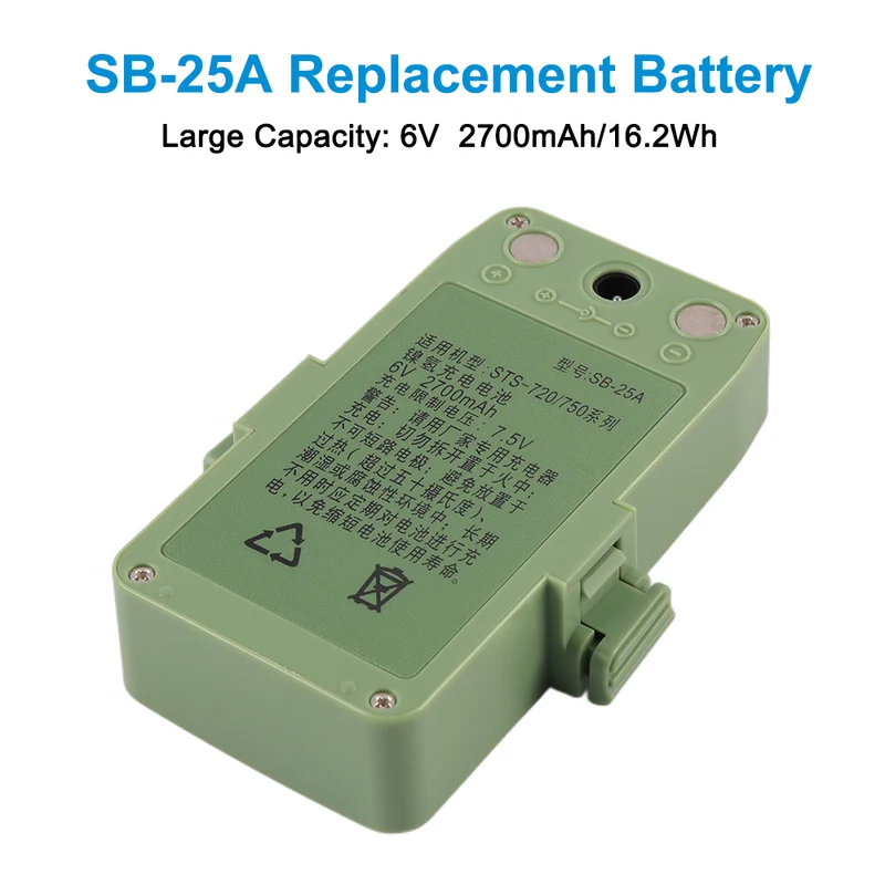 SB-25A Battery For Sanding Total Station Battery STS-752L STS752R STS-720/750 Series