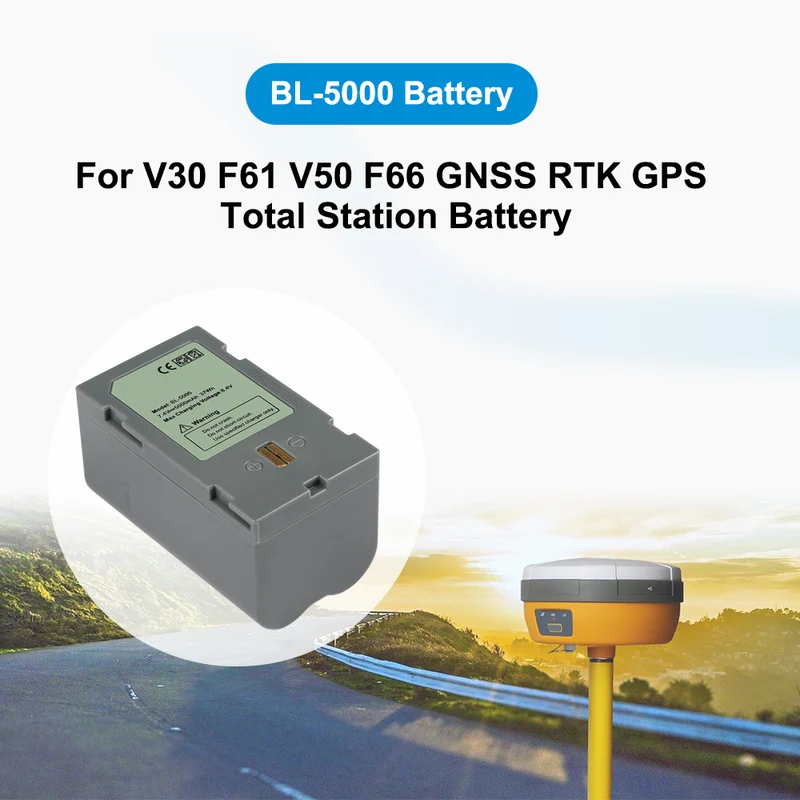 GPS Battery BL-5000 for Hi-target V30,F61,V50,F66 GNSS RTK GPS Total Station Battery
