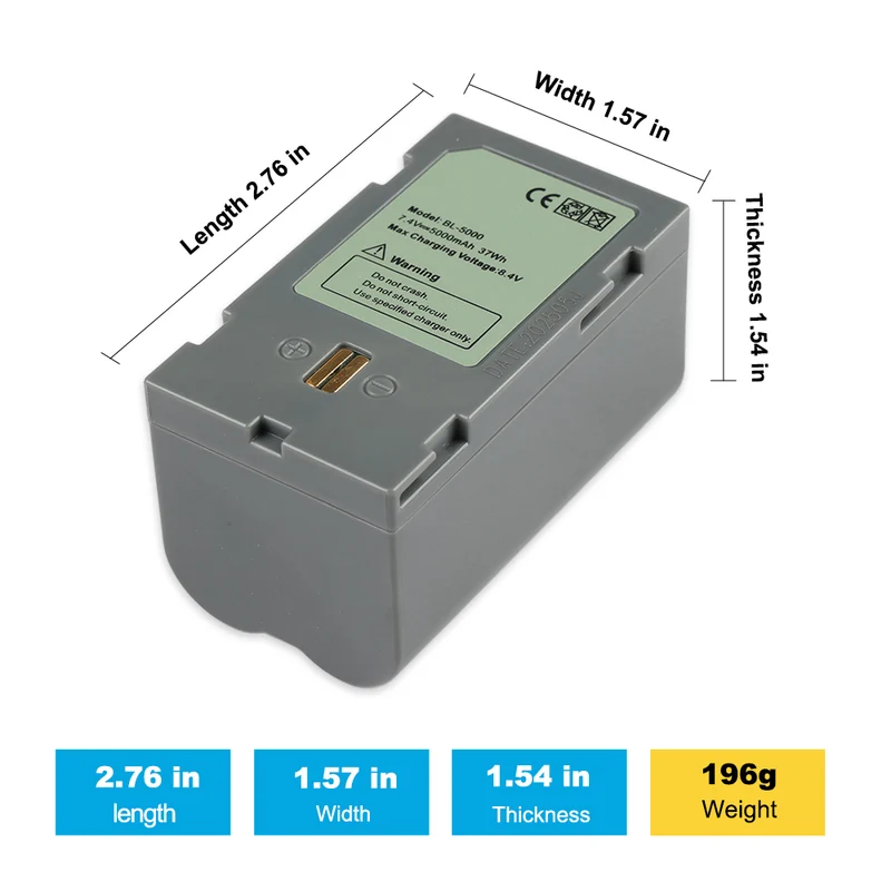 GPS Battery BL-5000 for Hi-target V30,F61,V50,F66 GNSS RTK GPS Total Station Battery