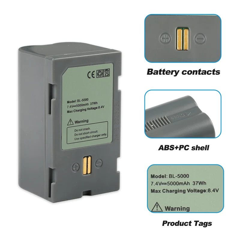 GPS Battery BL-5000 for Hi-target V30,F61,V50,F66 GNSS RTK GPS Total Station Battery