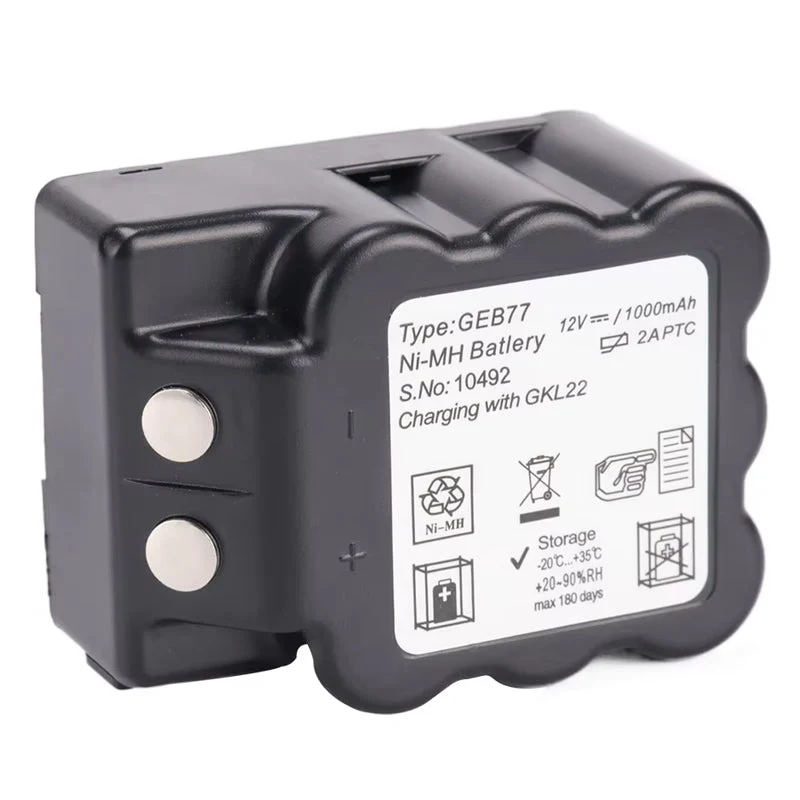 GEB77 Battery For TC600 900 Series Total Station Battery 12.0V 1000mAh