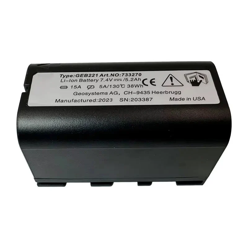 GEB221 For SWISS TS02 TS06 TS09 TPS1200 ATX1200 Series Surveying Total Station Battery