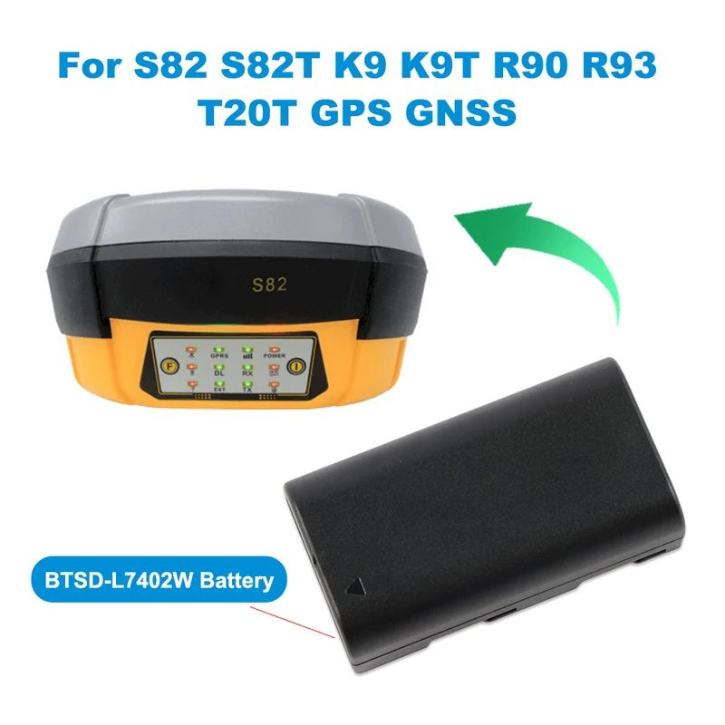 BTSD-L7402W Battery For South S82 S82T K9 R90 R93 GPS GNSS BTNF-L7408W Total Station Battery