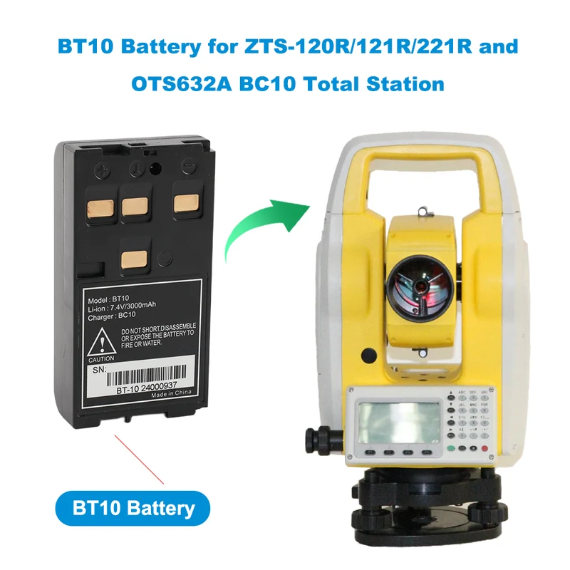 BT10 for Hi target Total Station ZTS-120R/121R/221R and Foif OTS632A BC10