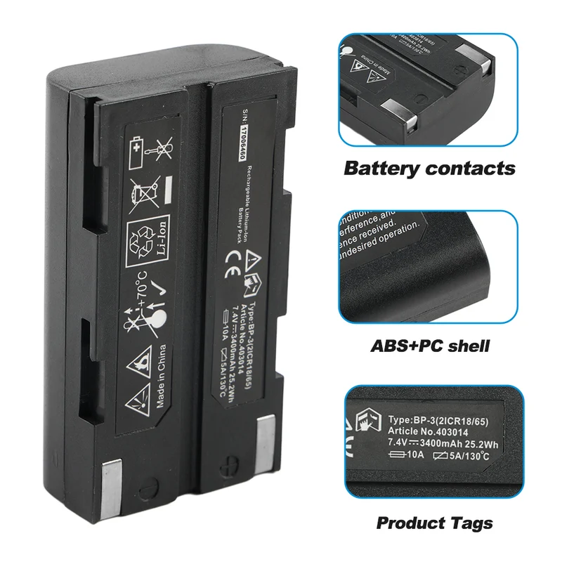 BP-3 Battery For Stonex S3 S8 S9 And UniStrong G970 RTK GPS GNSS