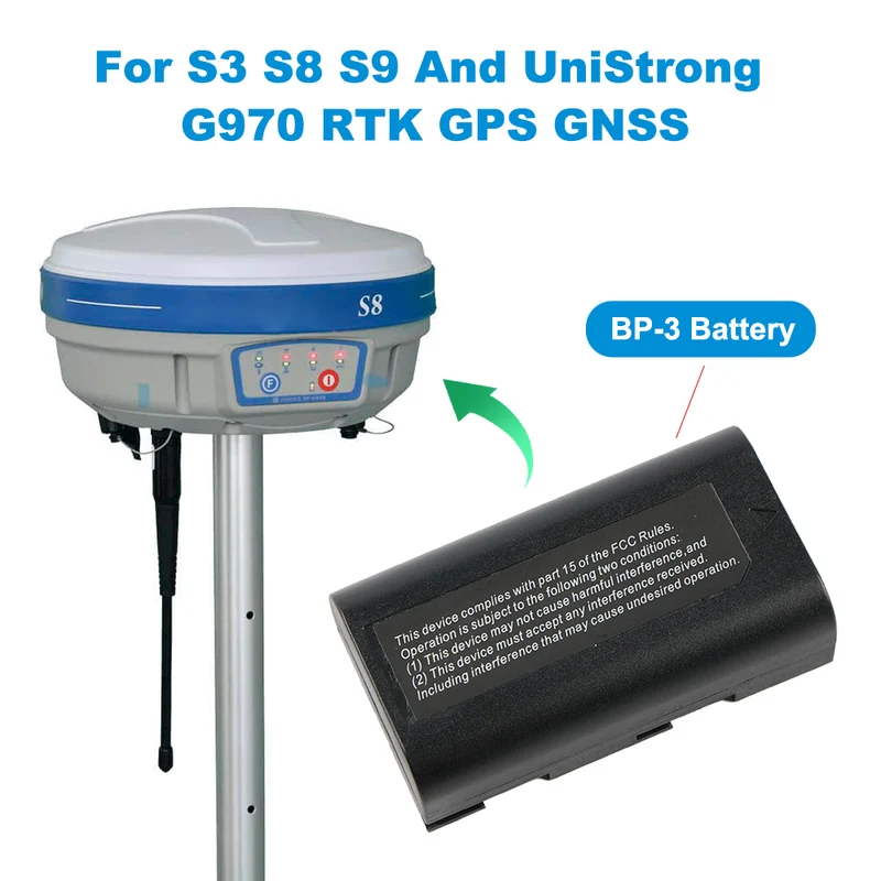 BP-3 Battery For Stonex S3 S8 S9 And UniStrong G970 RTK GPS GNSS