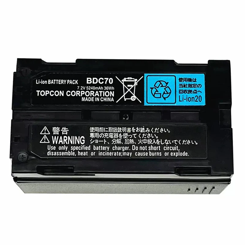 BDC70 Battery For Sokkia CX/RX-350 OS/ES For Top Total Station 7.2V 5240mAh