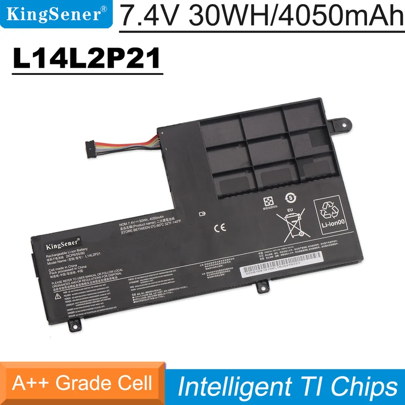 L14M2P21 Battery for Lenovo Yoga 300 — 7.4V 30Wh