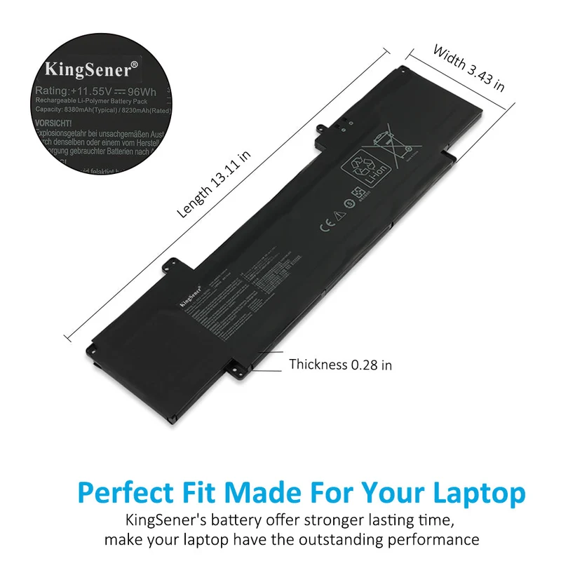 KingSener C32N2108 Laptop battery For Asus ZENBOOK PRO 16X OLED UX7602 UX7602VI UX7602ZM