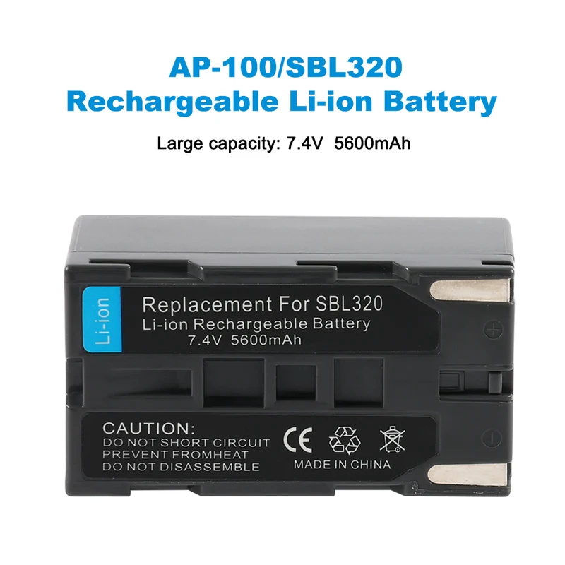 AP-100 Battery for Ashtech ProMark 500 800 ProFlex Total Station 4600mAh
