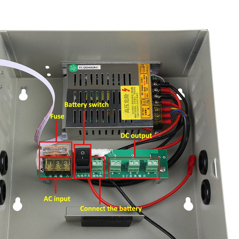 12V 4A camera DC uninterruptible adapter power supply built-in battery centralized power supply box