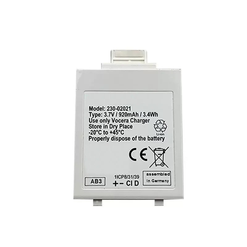 230-02021 For Vocera B3000 B3000E B3000N Wireless Phone Battery 3.7V 920mAh Li-Ion Battery