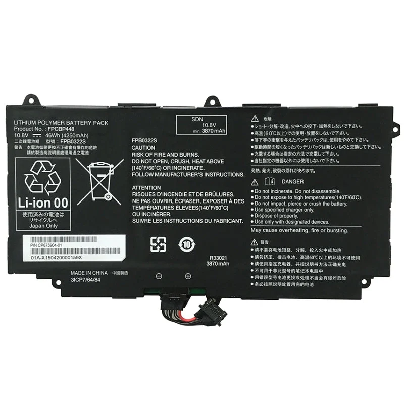 FPCBP448 46Wh Laptop Battery For Fujitsu Stylistic Q736 Q737 Q775 Series