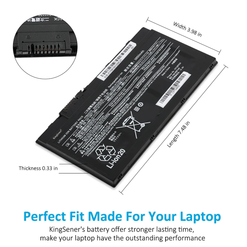 FPB0337S FPCBP530 FMVNBP246 Laptop Battery For Fujitsu Lifebook P727 P728 U727 U728 U729 U729X Series FPCBP530AP