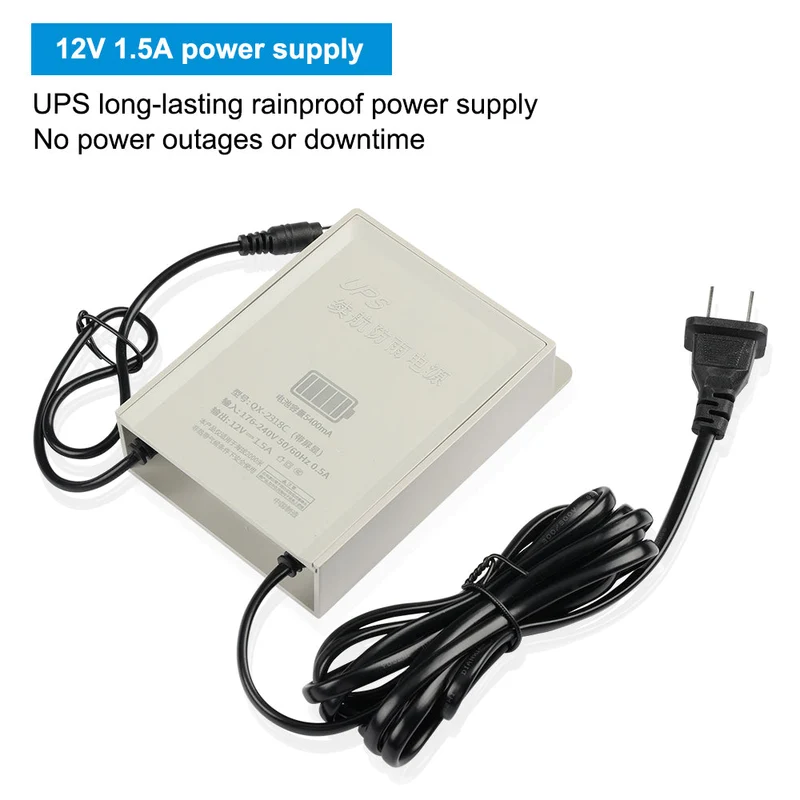 12V 1.5A UPS power outage uninterruptible power supply 12V adapter outdoor