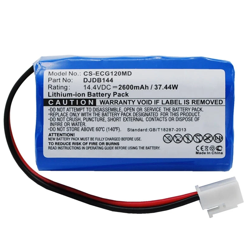DJDB144 Battery For CMICS DJDB1200 ECG-11D DJDB dongjiang ECG-1220 3400mAh