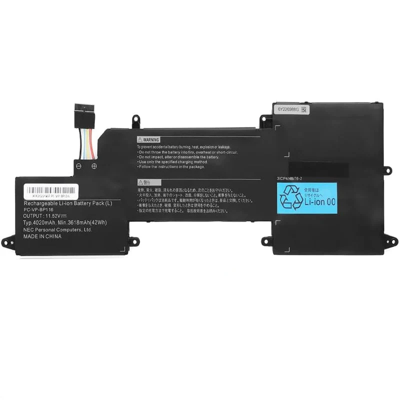Battery For NEC PC-VP-BP115 15.2V 1830mAh 28W PC-VP-BP116 3IP4/48/78-2