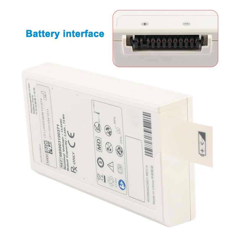 Medical Replacement Battery For Philips Defibrillator DFM100 Defibrillator DFM-100 Efficia DFM100 5200mAh