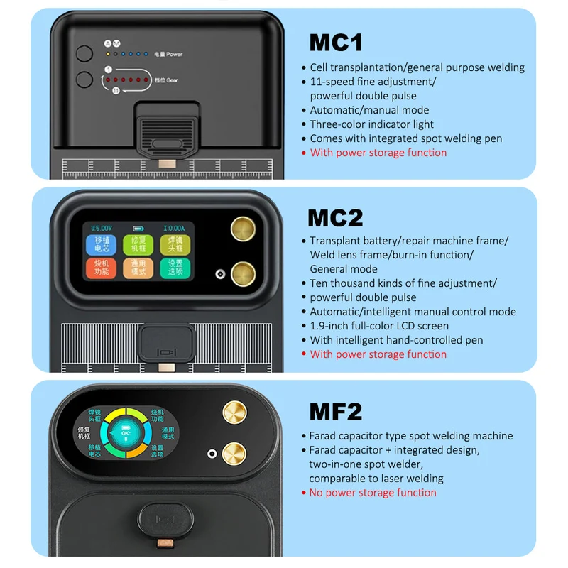 Farad capacitor MF2 spot welding machine battery cell transplantation tool, welding tool