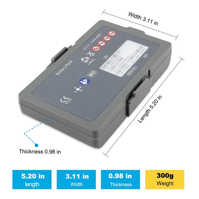 8000-000696 AED Battery for ZOLL AED 3 Defibrillator 12V 43Wh