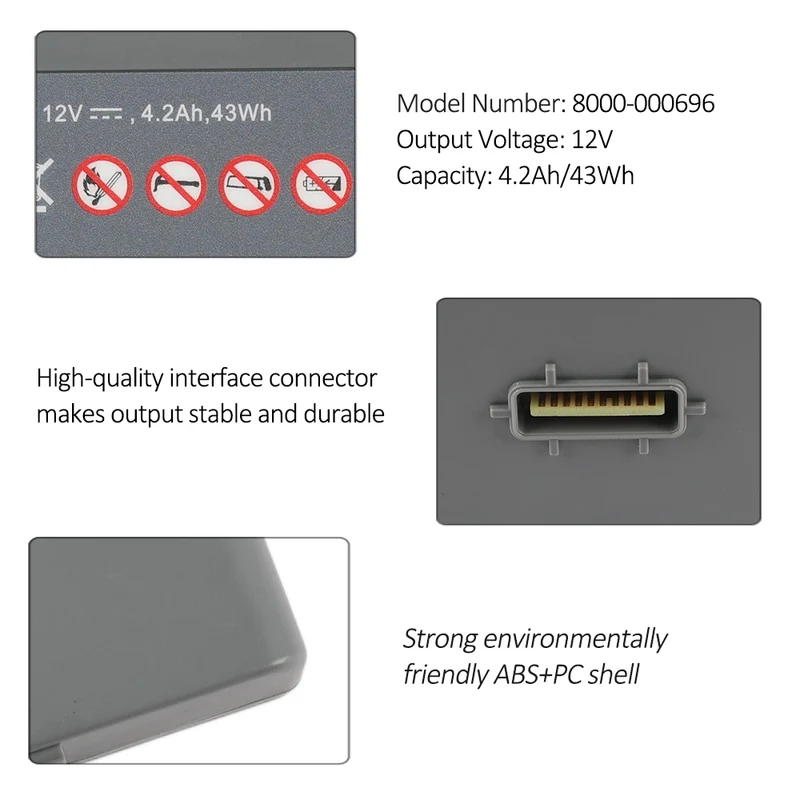 8000-000696 AED Battery for ZOLL AED 3 Defibrillator 12V 43Wh