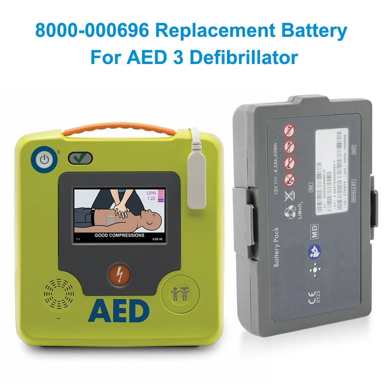 8000-000696 AED Battery for ZOLL AED 3 Defibrillator 12V 43Wh