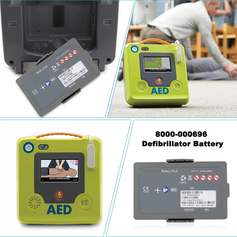8000-000696 AED Battery for ZOLL AED 3 Defibrillator 12V 43Wh