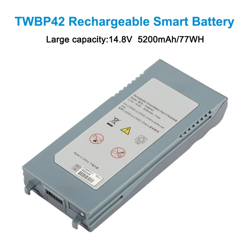 TWBP42 Battery For GE Logic-E Logiq I Vivid E 5120410-2 5422172 M2836 M2836NO