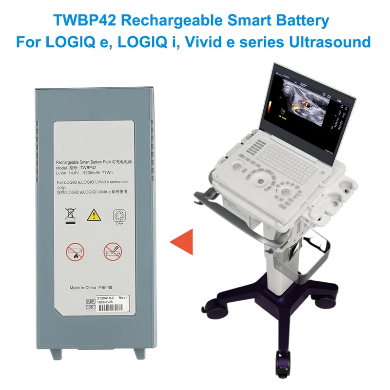 TWBP42 Battery For GE Logic-E Logiq I Vivid E 5120410-2 5422172 M2836 M2836NO
