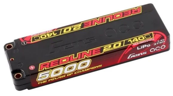Gens Ace Redline 2.0 Accu lipo LCG 7.4v 5000mah 140C 2S1P
