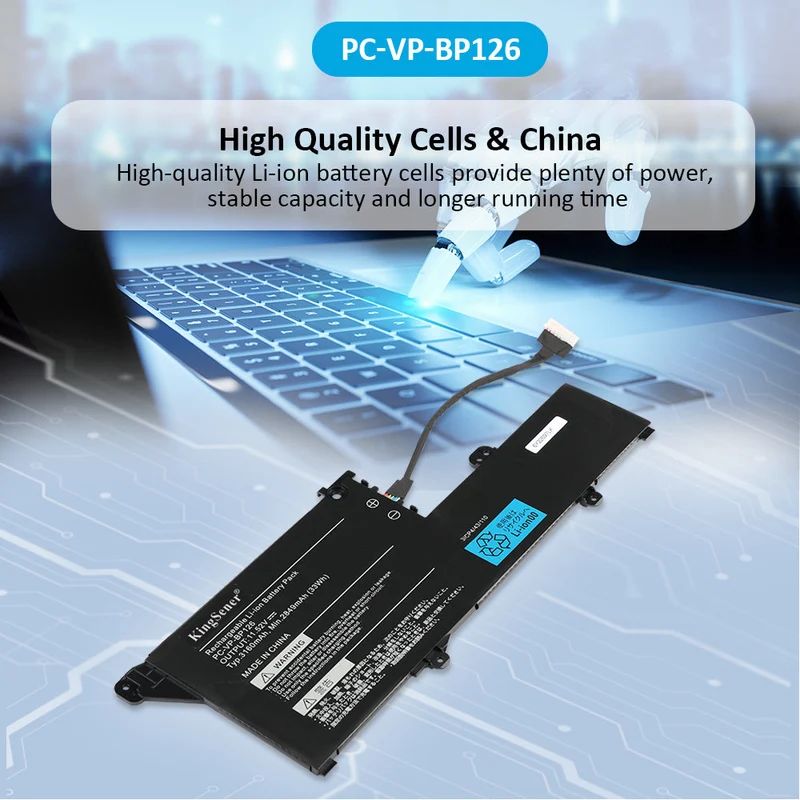 PC-VP-BP126 Laptop Battery For NEC LaVie GN10R7 GN10R8 GN10R7/9A GN10R8/9A PC-GN10R79AA PC-GN10R89GA 3ICP4/43/110 11.52V 33WH | KingSener