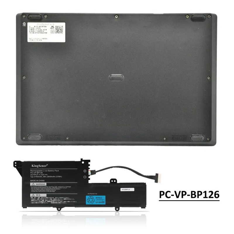 PC-VP-BP126 Laptop Battery For NEC LaVie GN10R7 GN10R8 GN10R7/9A GN10R8/9A PC-GN10R79AA PC-GN10R89GA 3ICP4/43/110 11.52V 33WH | KingSener