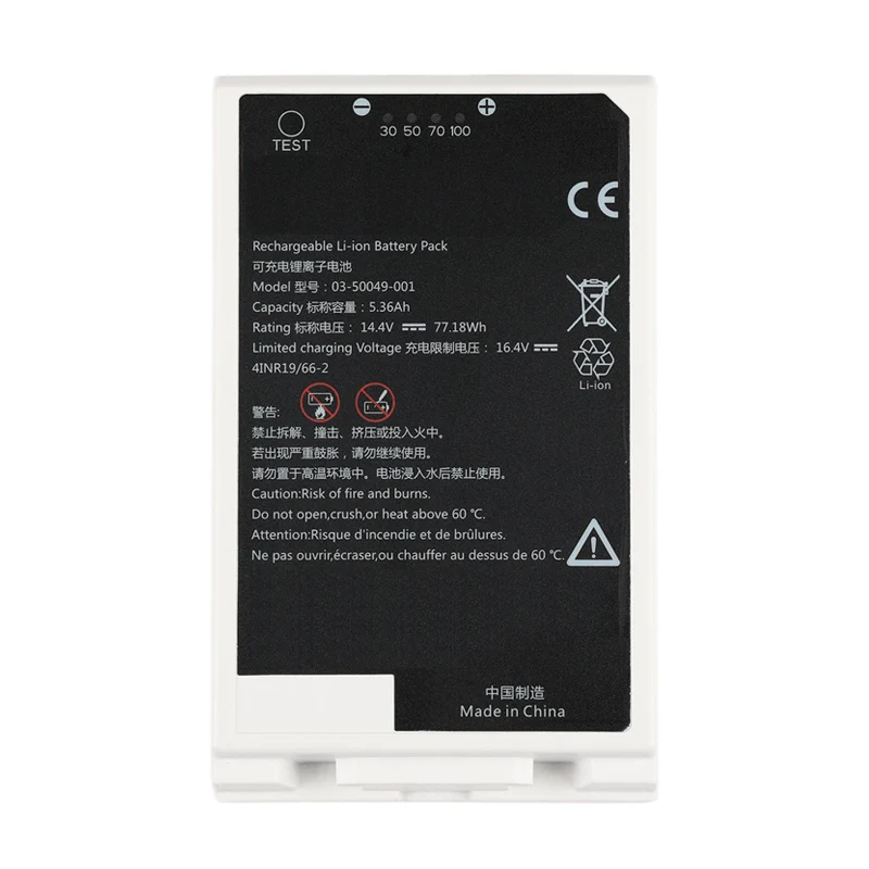 03-50049-001 Battery For GE REF 5803177 4INR19/66-2 medical battery 14.4V 77.18Wh 5360mAh
