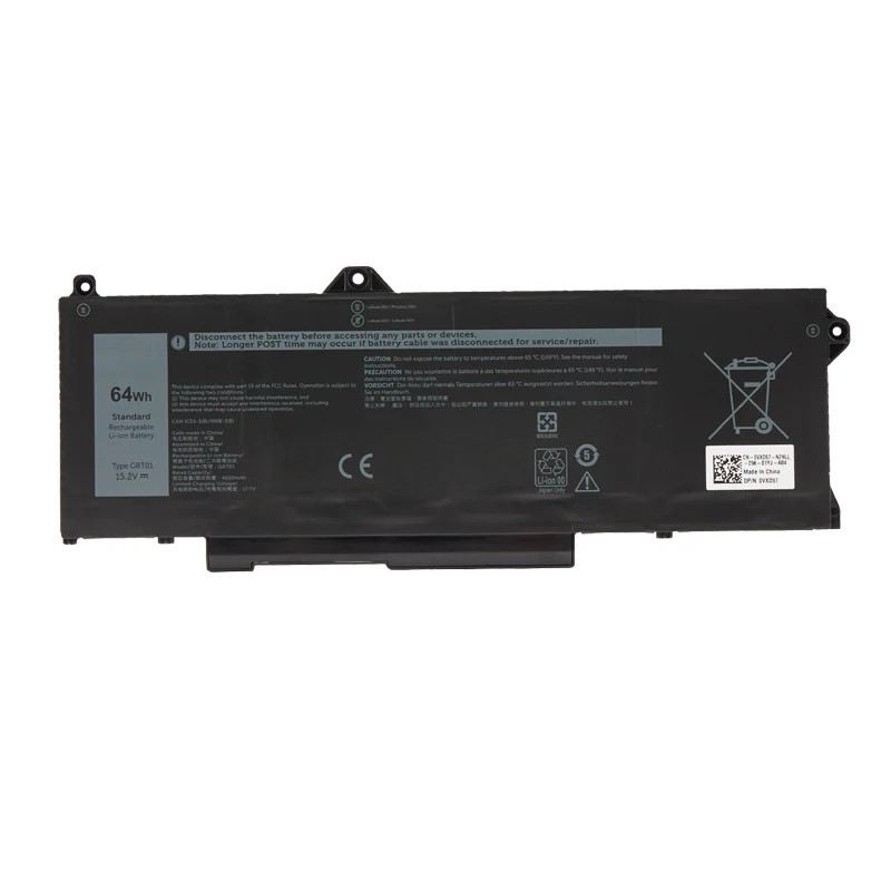 GRT01 Laptop Battery For Dell Latitude 5421 5431 5521 5531 Precision 3561 3571 3470 Alienware m17 R5 AMD Series 00P3TJ 0P3TJ 0R05P0 R05P0 05RGW 15.2V | KingSener