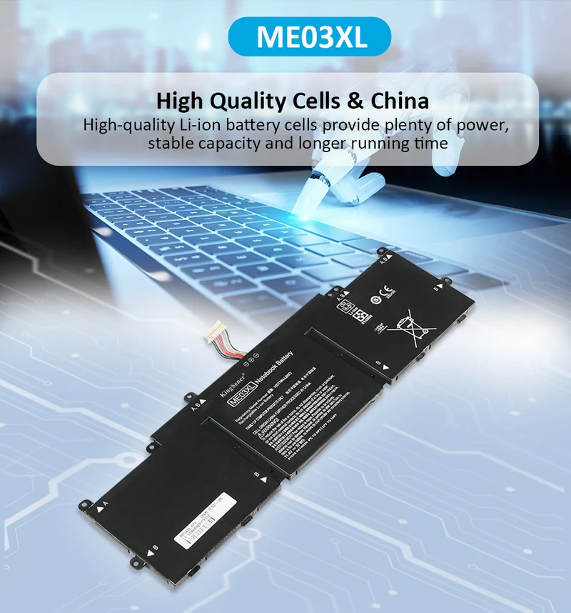 HP Stream 11 13 Laptop Battery ME03XL 11.4V 37Wh Replacement