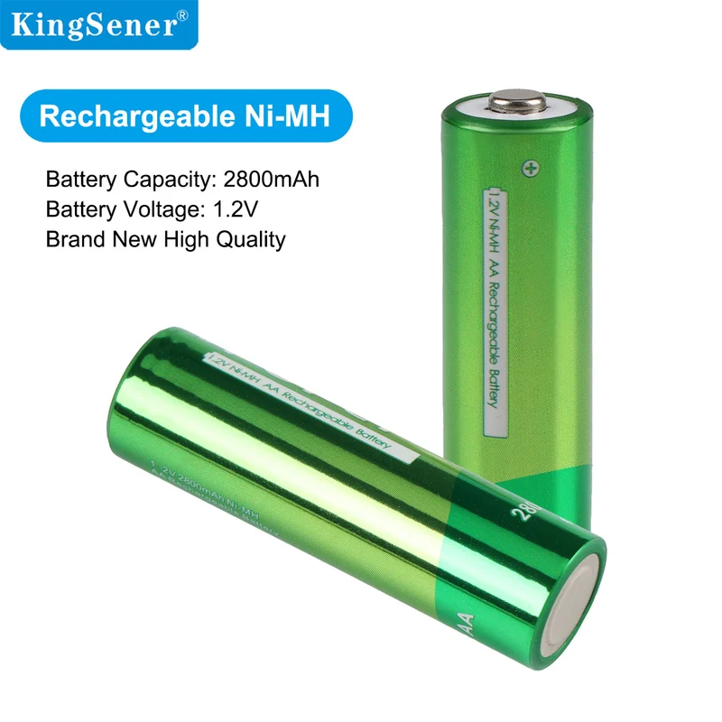 Ni-MH 1.2V 2800mAh Rechargeable AA Batteries for Alarm Clocks, remote control toy car, preschool story machine, Gamepad